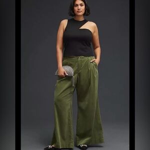 Maeve Oversized Wide-Leg Chino Pants from Anthropologie.